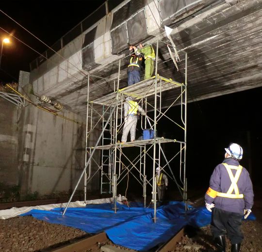 橋梁の修繕工事